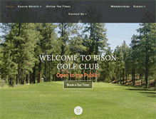 Tablet Screenshot of bisongolf.net